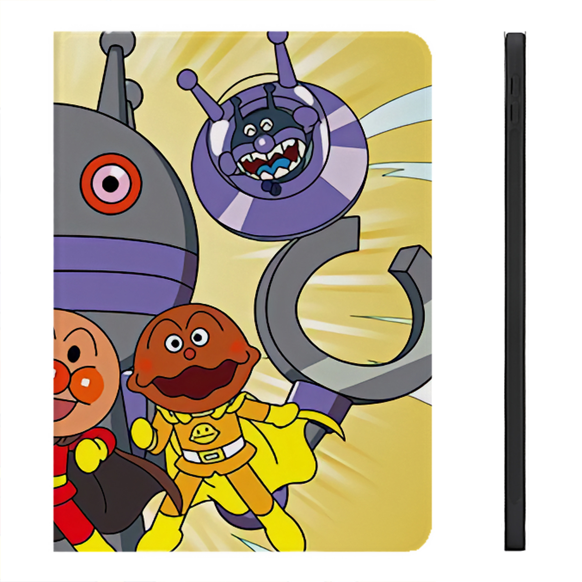（画像用） アンパンマン Anpanman IPadケース ペンホルダー付き ブックスタイルデザイン